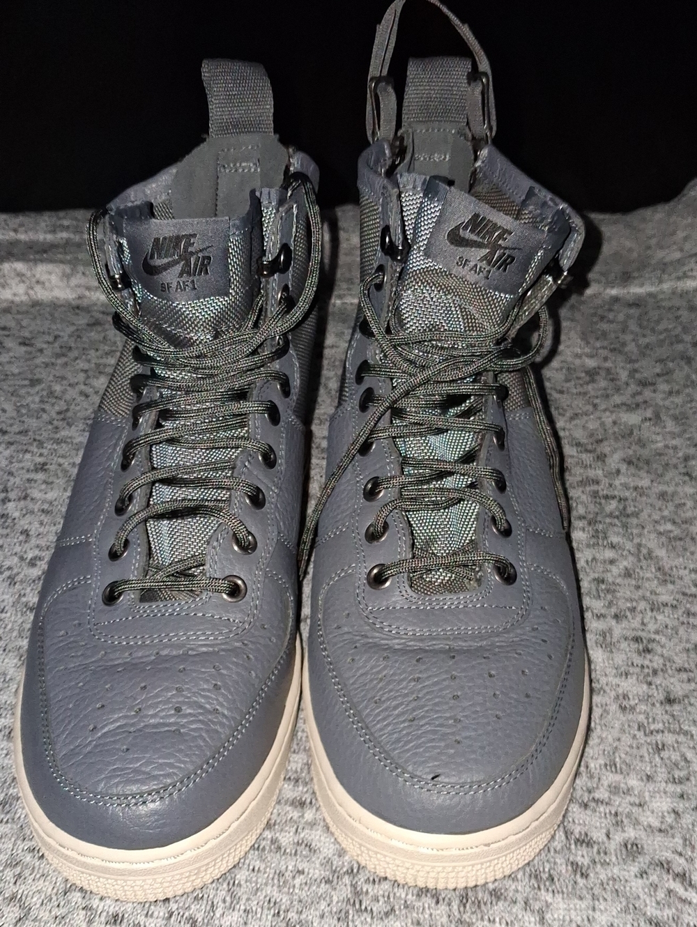 Nike SF-AF1 High Top Boots - Gray and Cream
